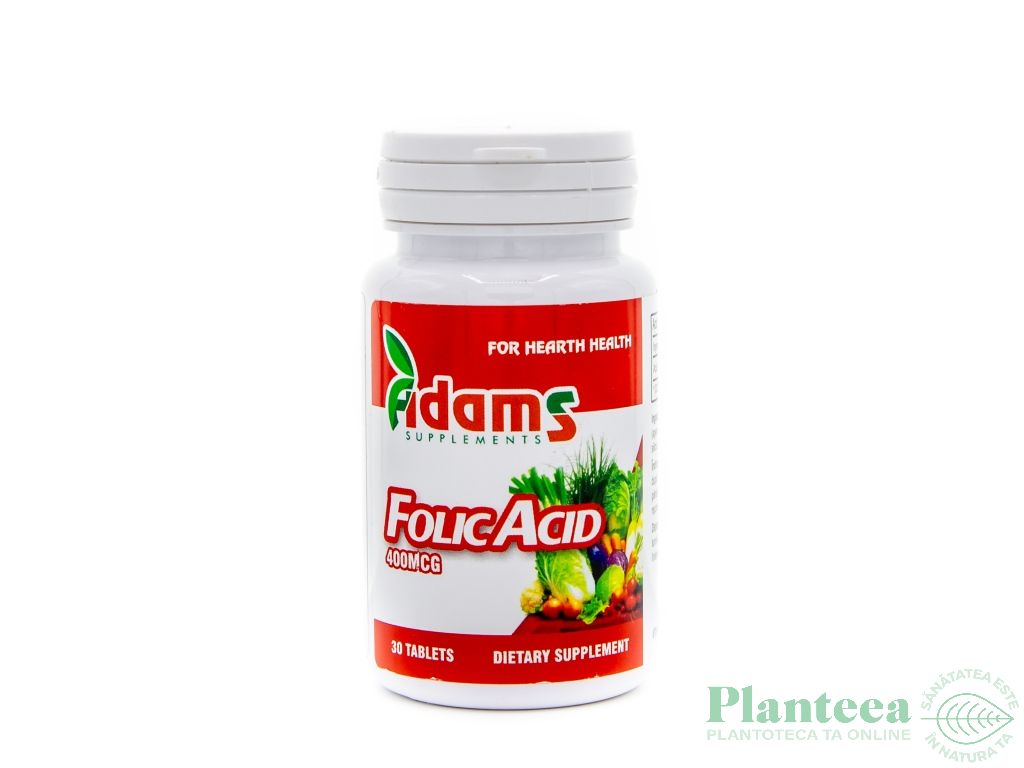 Acid folic 400mcg 30cp - ADAMS
