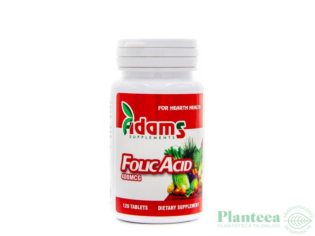 Acid folic 400mcg 120cp - ADAMS