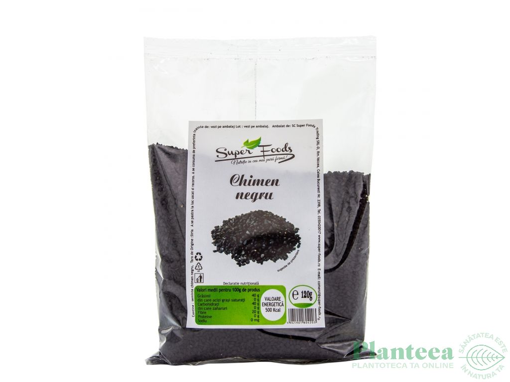 Condiment chimen negru [negrilica] seminte 120g - SUPERFOODS