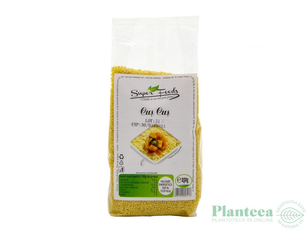 Cuscus grau 250g - SUPERFOODS