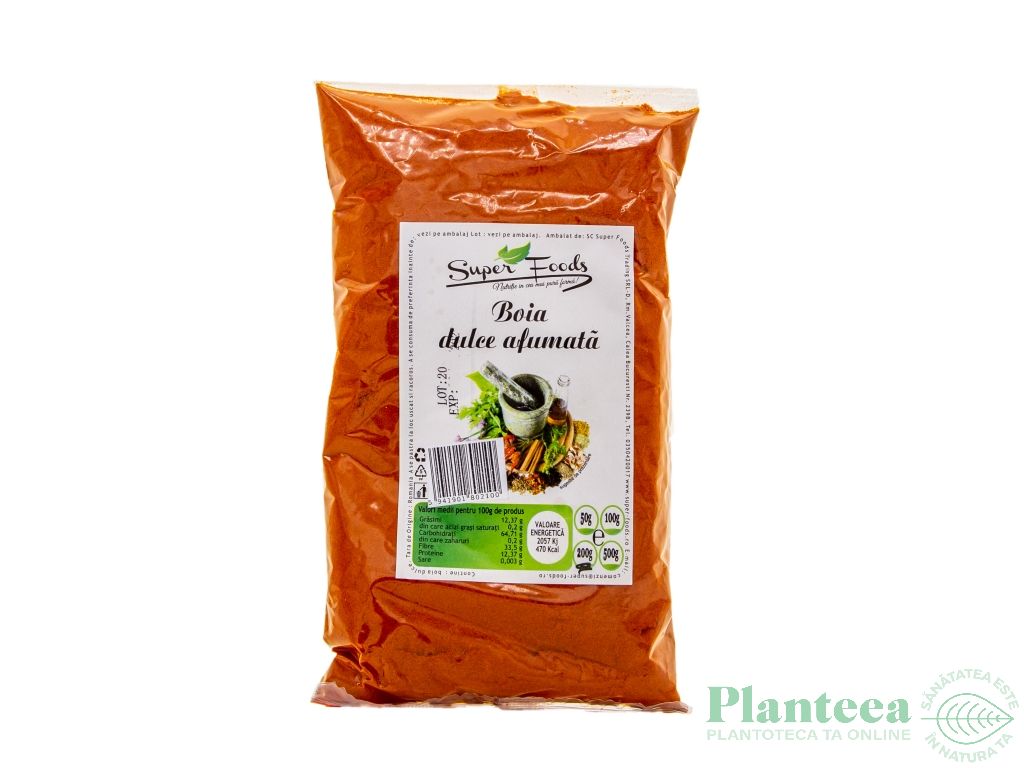 Condiment boia dulce afumata 200g - SUPERFOODS