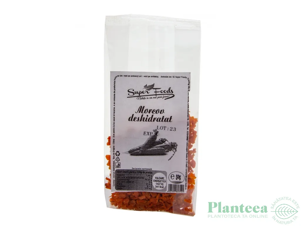Morcov deshidratat 50g - SUPERFOODS