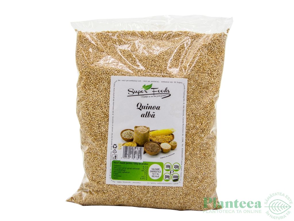 Quinoa alba boabe 1kg - SUPERFOODS
