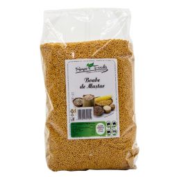 Condiment mustar boabe 1kg - SUPERFOODS