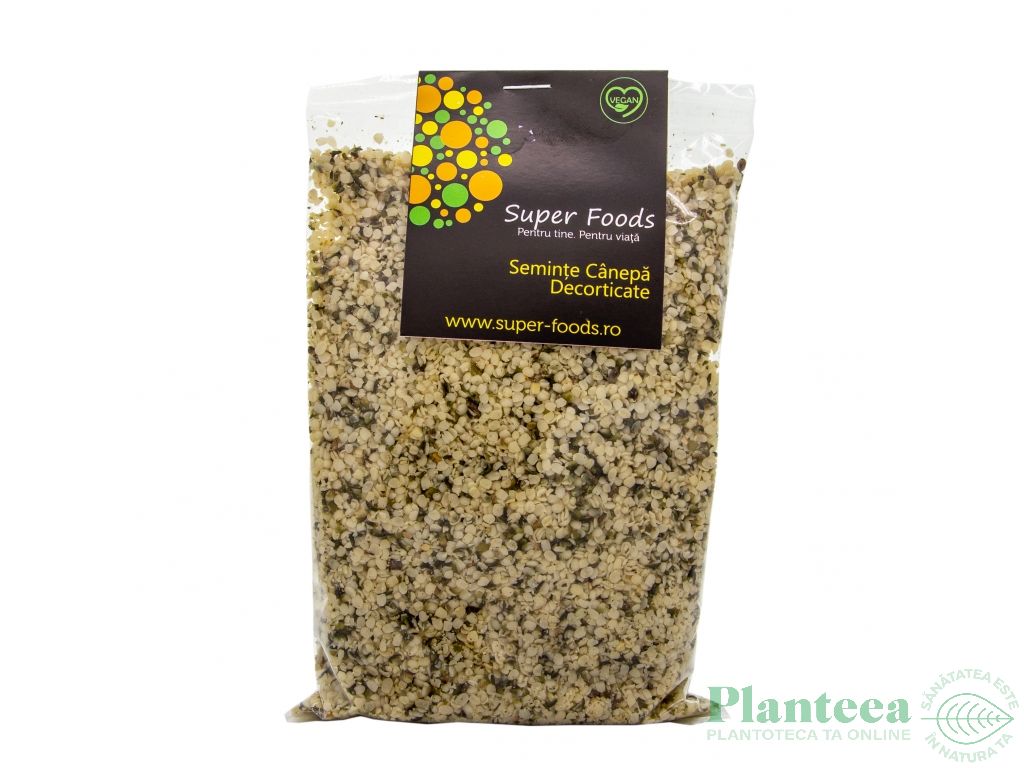 Seminte canepa decorticate 200g - SUPERFOODS