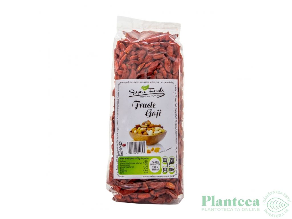 Goji fructe uscate 250g - SUPERFOODS