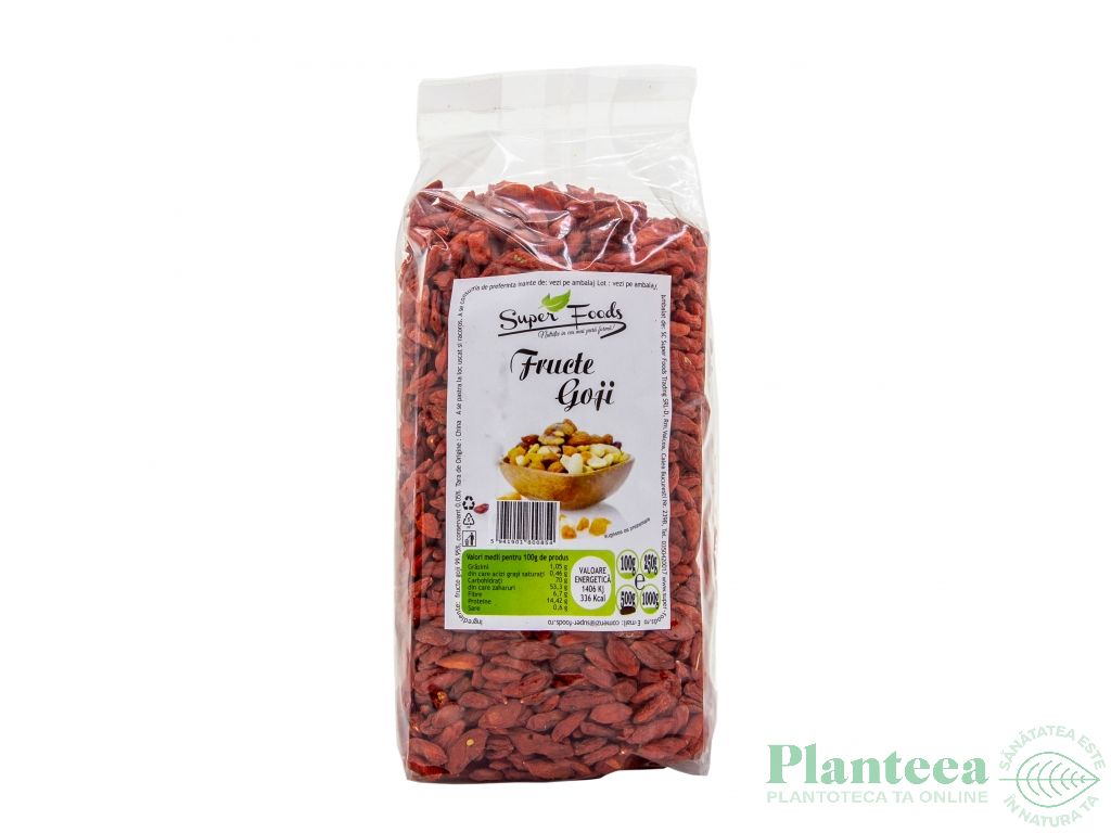 Goji fructe uscate 500g - SUPERFOODS