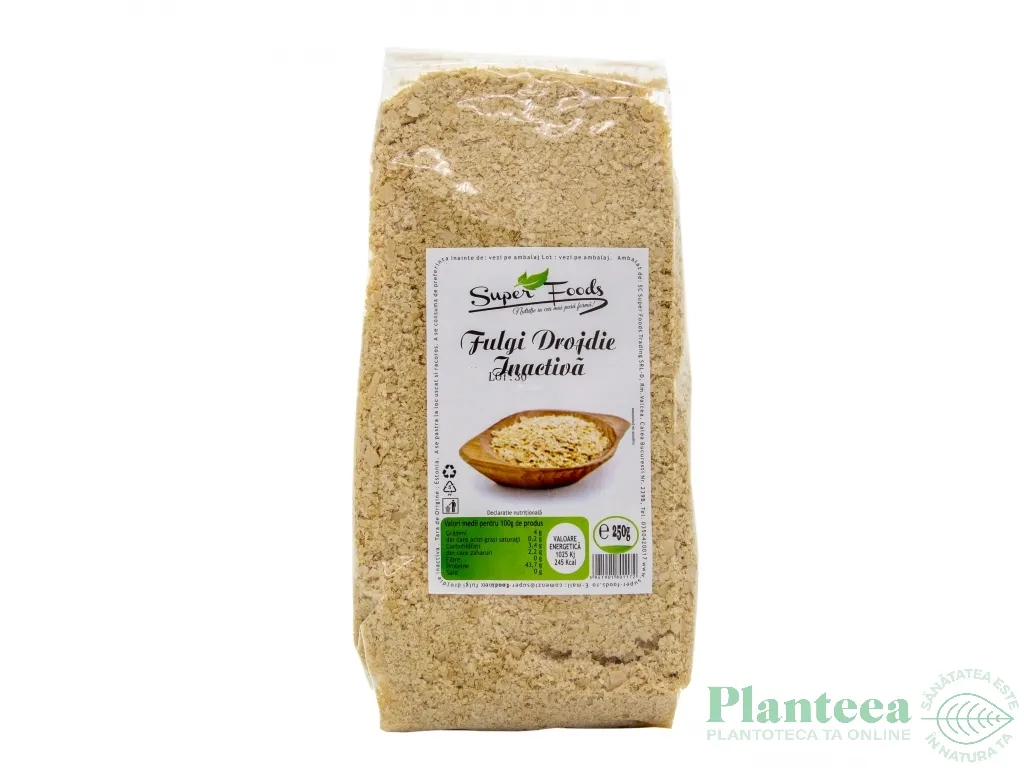 Fulgi drojdie inactiva 250g - SUPERFOODS