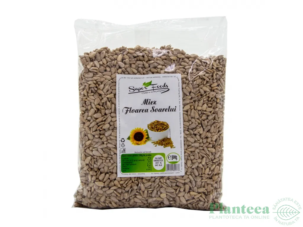Seminte fl soarelui 500g - SUPERFOODS