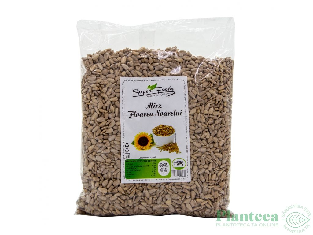 Seminte fl soarelui 500g - SUPERFOODS