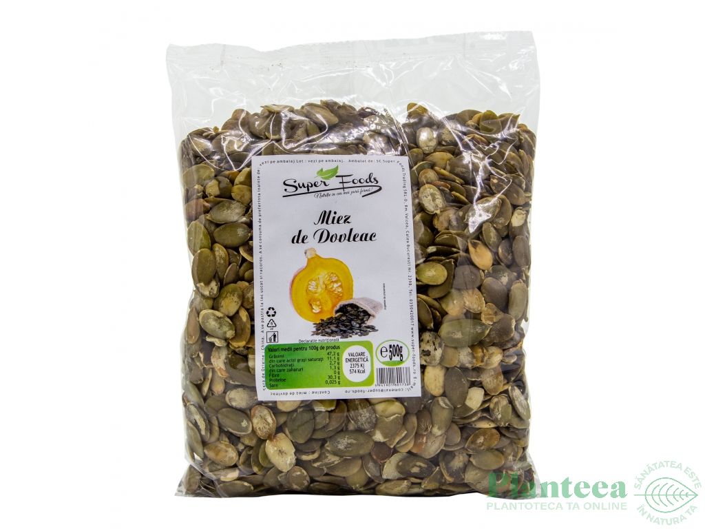 Seminte dovleac 500g - SUPERFOODS