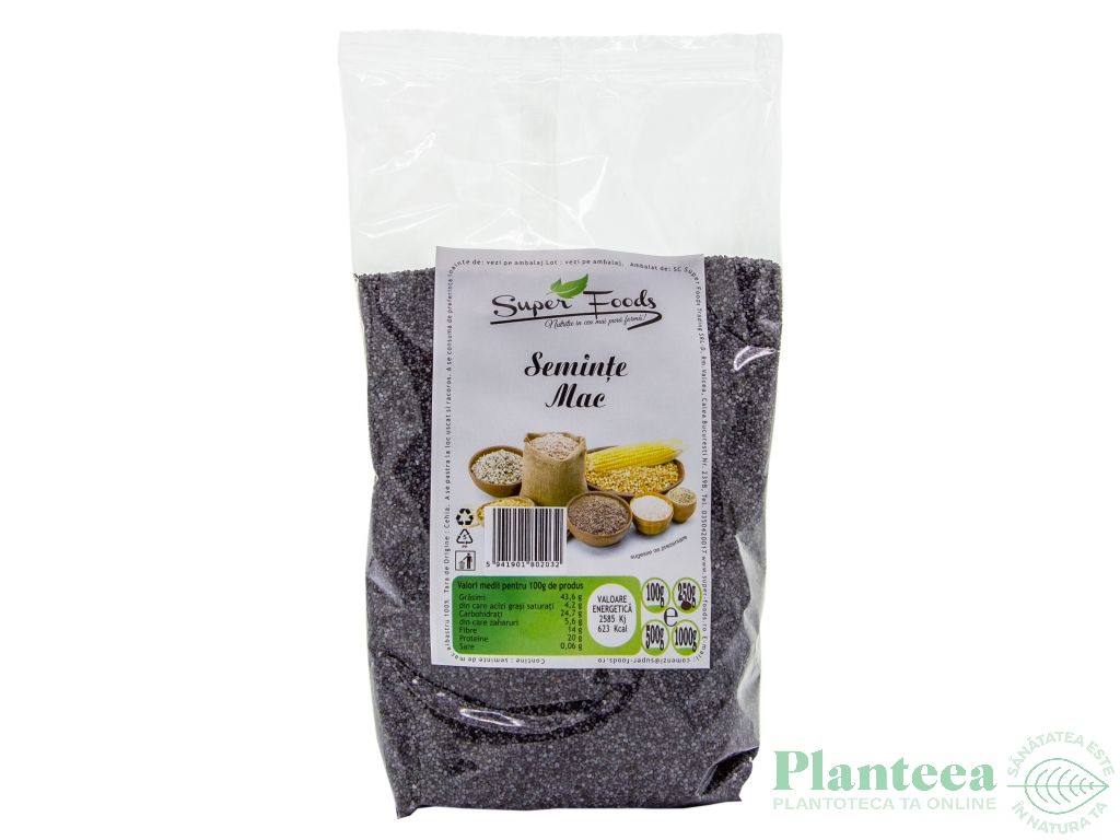 Seminte mac 250g - SUPERFOODS