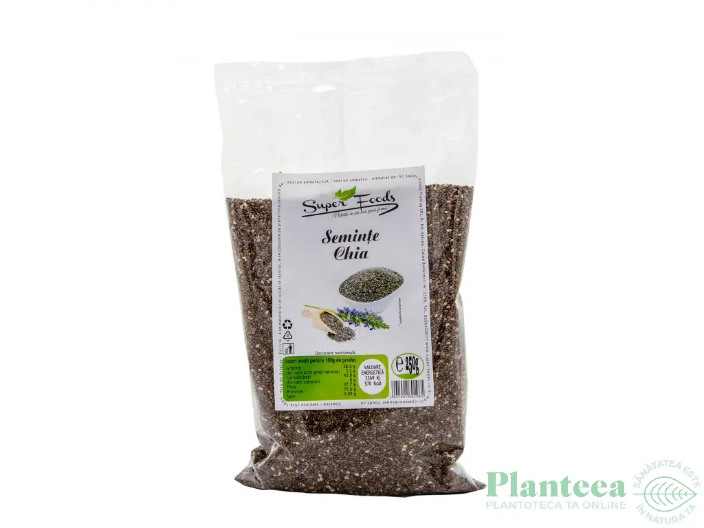 Seminte chia 250g - SUPERFOODS