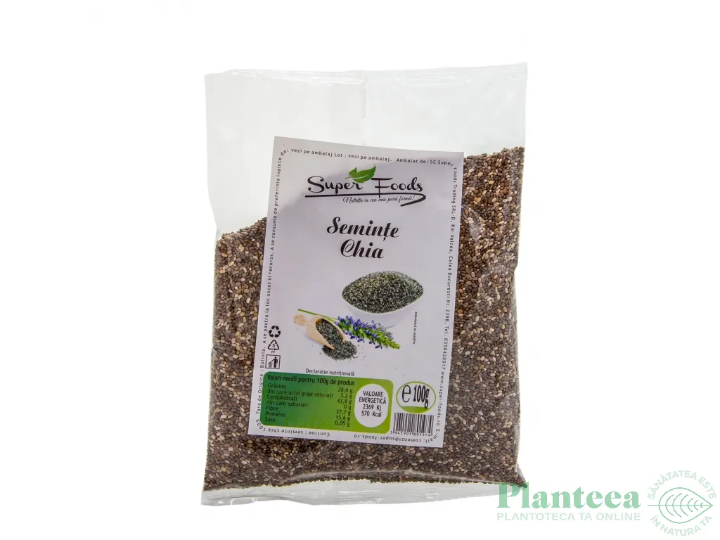 Seminte chia 100g - SUPERFOODS