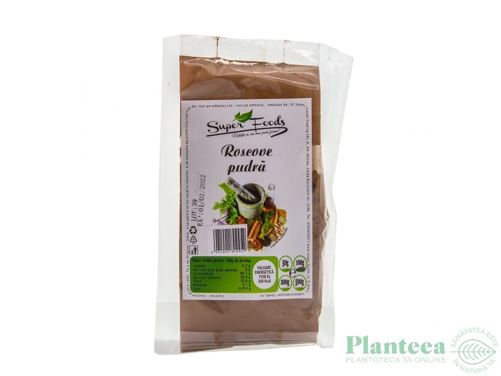 Roscove pulbere 100g - SUPERFOODS