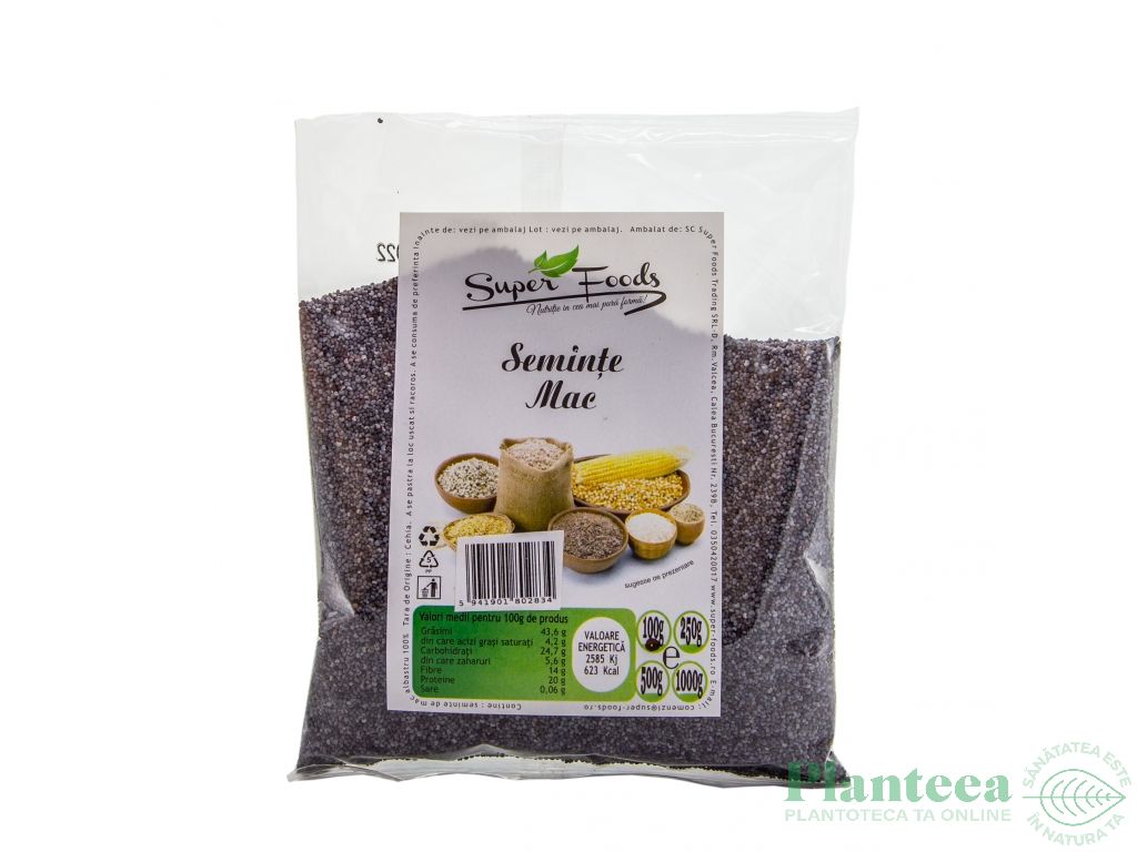 Seminte mac 100g - SUPERFOODS