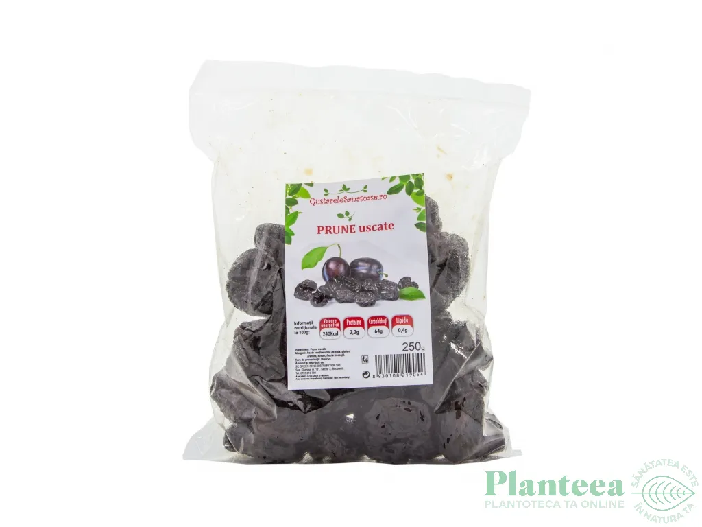 Prune uscate fara samburi 250g - GREEN SENSE