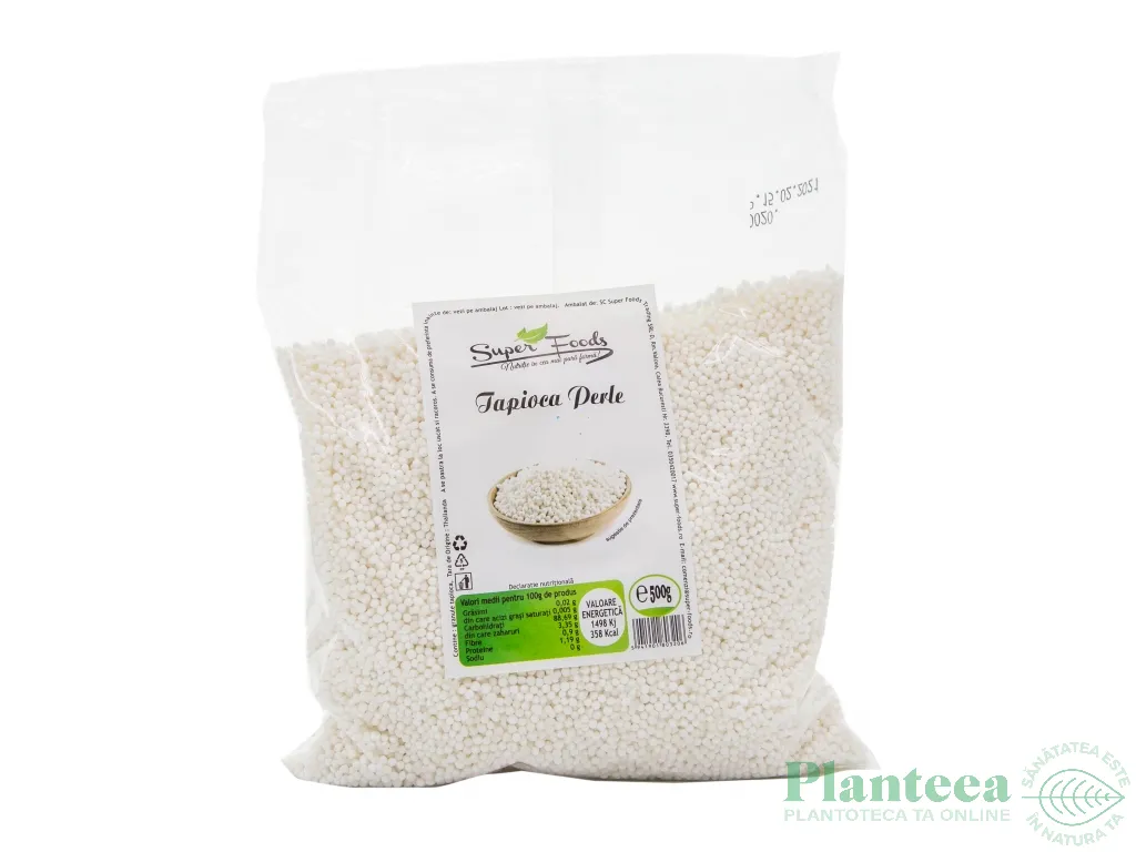 Tapioca boabe 500g - SUPERFOODS