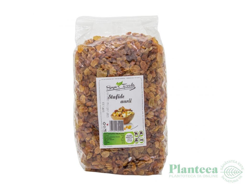 Stafide aurii 1kg - SUPERFOODS