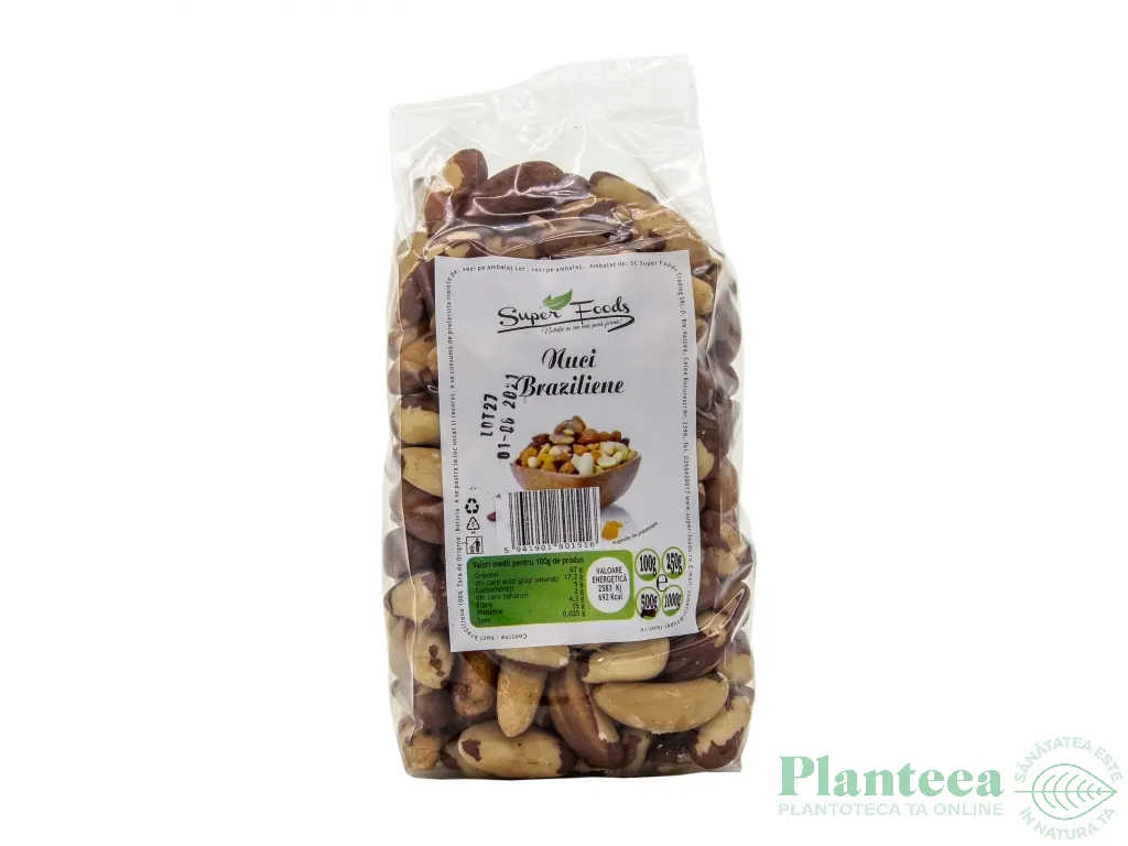 Nuci braziliene 500g - SUPERFOODS