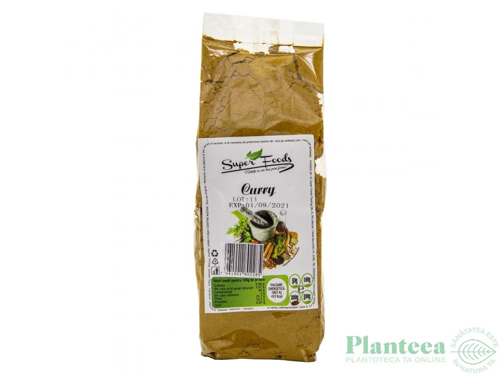 Condimente curry 200g - SUPERFOODS