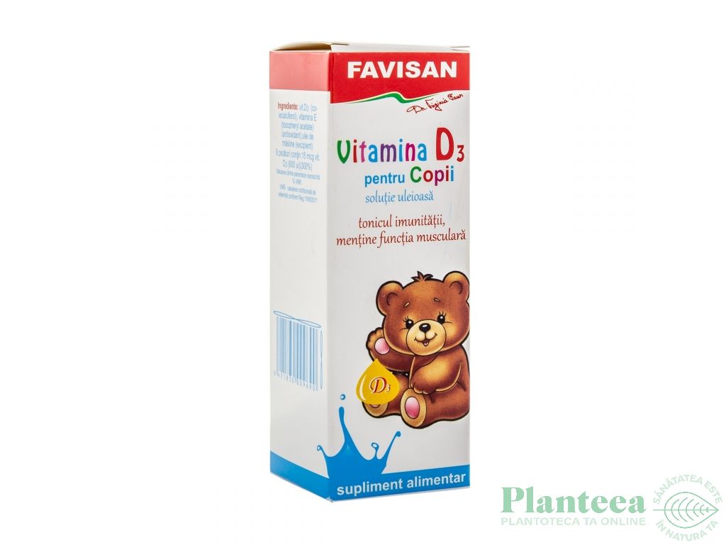 Vitamina D3 copii picaturi 30ml - FAVISAN