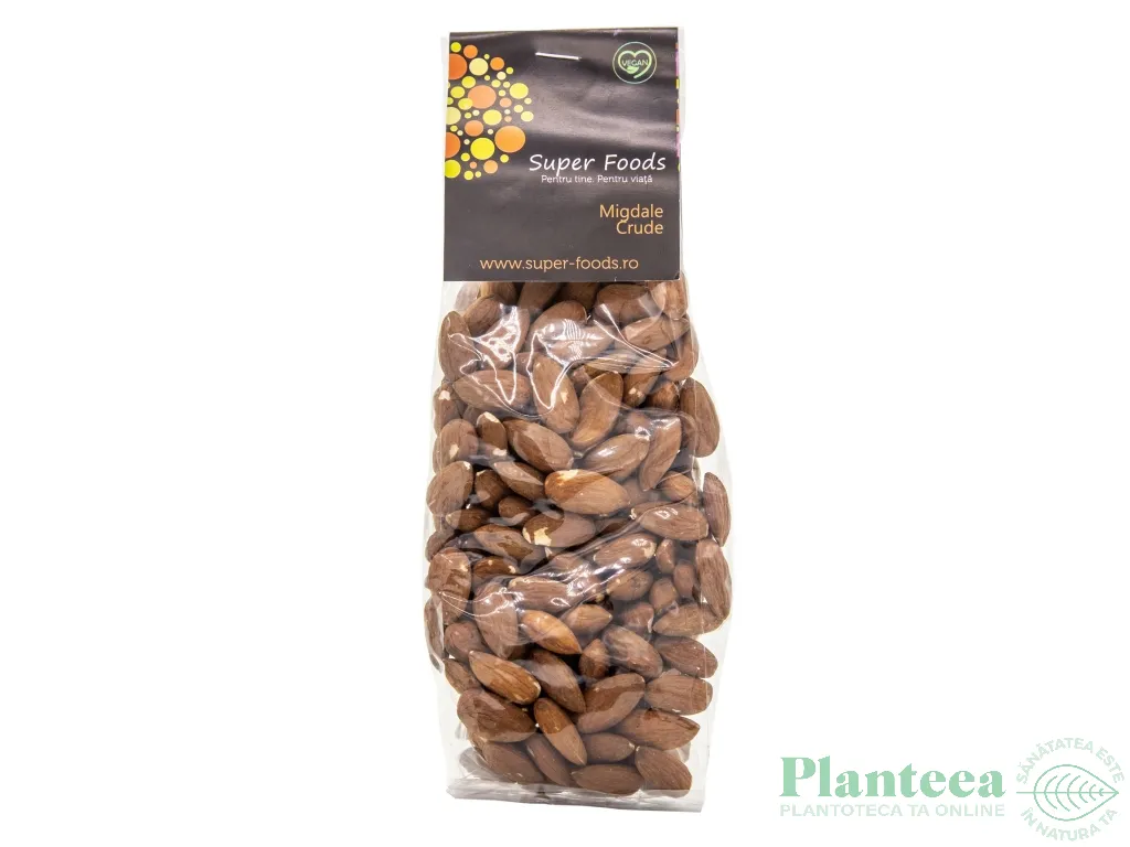 Migdale crude necojite 220g - SUPERFOODS