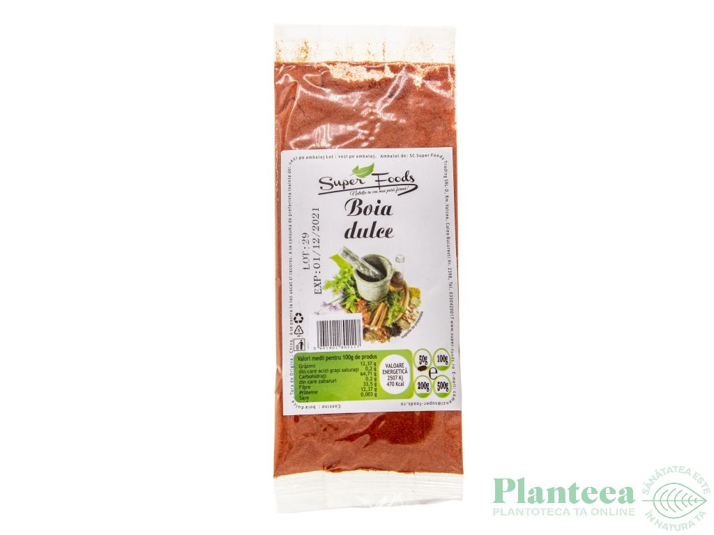 Condiment boia dulce 50g - SUPERFOODS