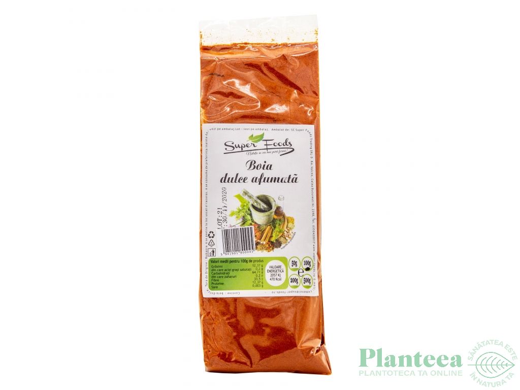 Condiment boia dulce afumata 100g - SUPERFOODS