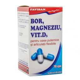 Bor magneziu D3 70cps - FAVISAN