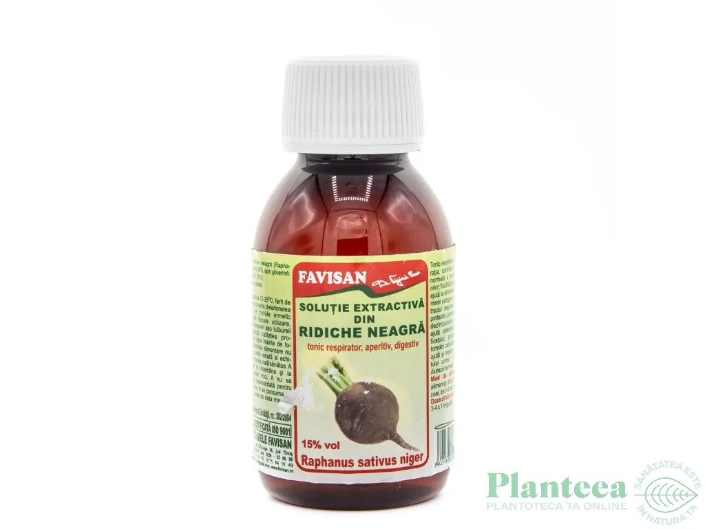 Tinctura ridiche neagra 100ml - FAVISAN