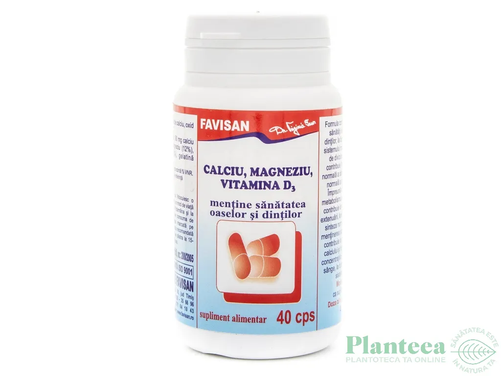 Calciu Mg D3 40cps - FAVISAN