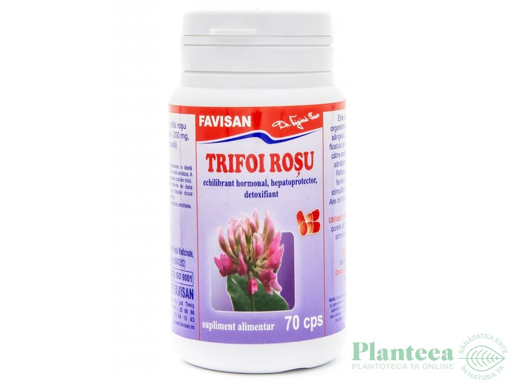 Red Clover - Trifoi Rosu, capsule (Tulburari premenstruale si menopauza) - caserenovari.ro