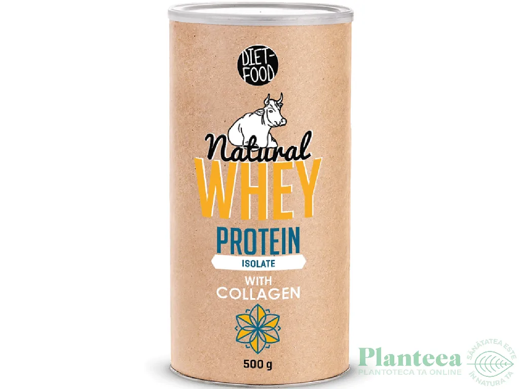 Pulbere proteica zer izolat colagen Keto 500g - DIET FOOD