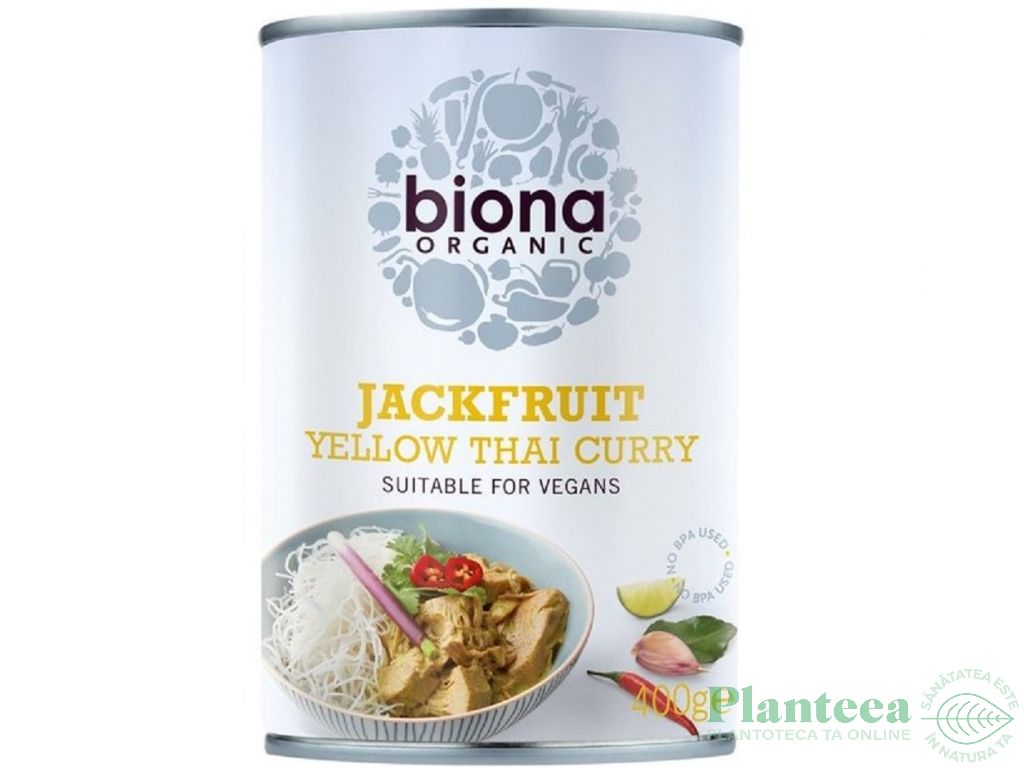 Jackfruit bucati thai curry bio 400g - BIONA