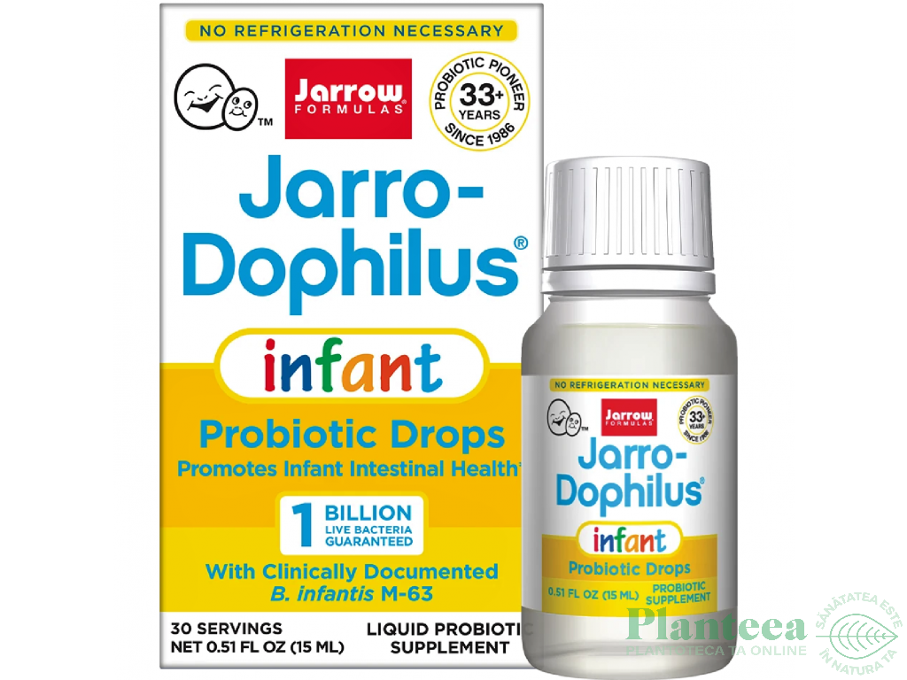 Jarro Dophilus Infant 1bilion bacterii 15ml - JARROW FORMULAS
