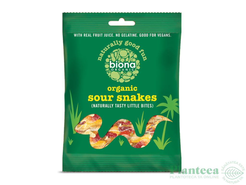 Jeleuri Sour Snakes 75g - BIONA