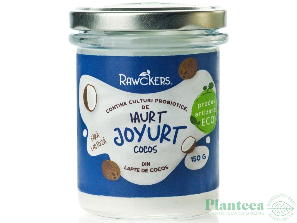 Iaurt vegan lapte cocos clasic Joyurt eco 150g - RAWCKERS