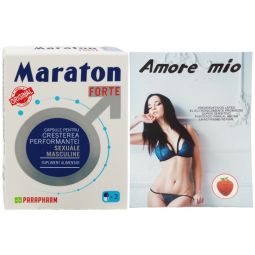Kit Potenta aromata [Maraton folie 2cps + 3prezervative fructe] 2b - QUANTUM PHARM