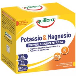 Potasiu Magneziu formula concentrata plicuri 20x7g - EQUILIBRA