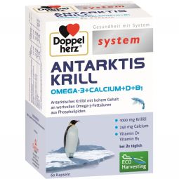 Krill antarctic omega3 Ca D B1 60cps - DOPPEL HERZ