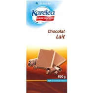 Ciocolata lapte fara zahar 100g - KARELEA