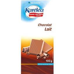 Ciocolata lapte fara zahar 100g - KARELEA