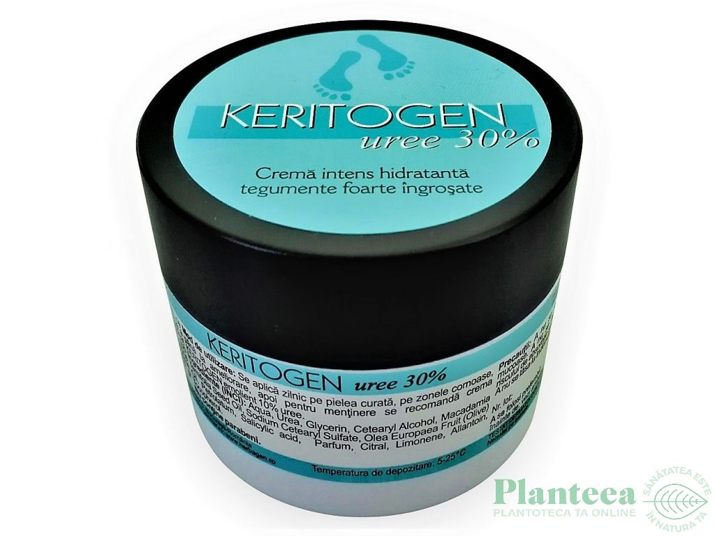 Crema Keritogen uree 30% intens hidratanta tegumente foarte ingrosate 50g - HERBAGEN