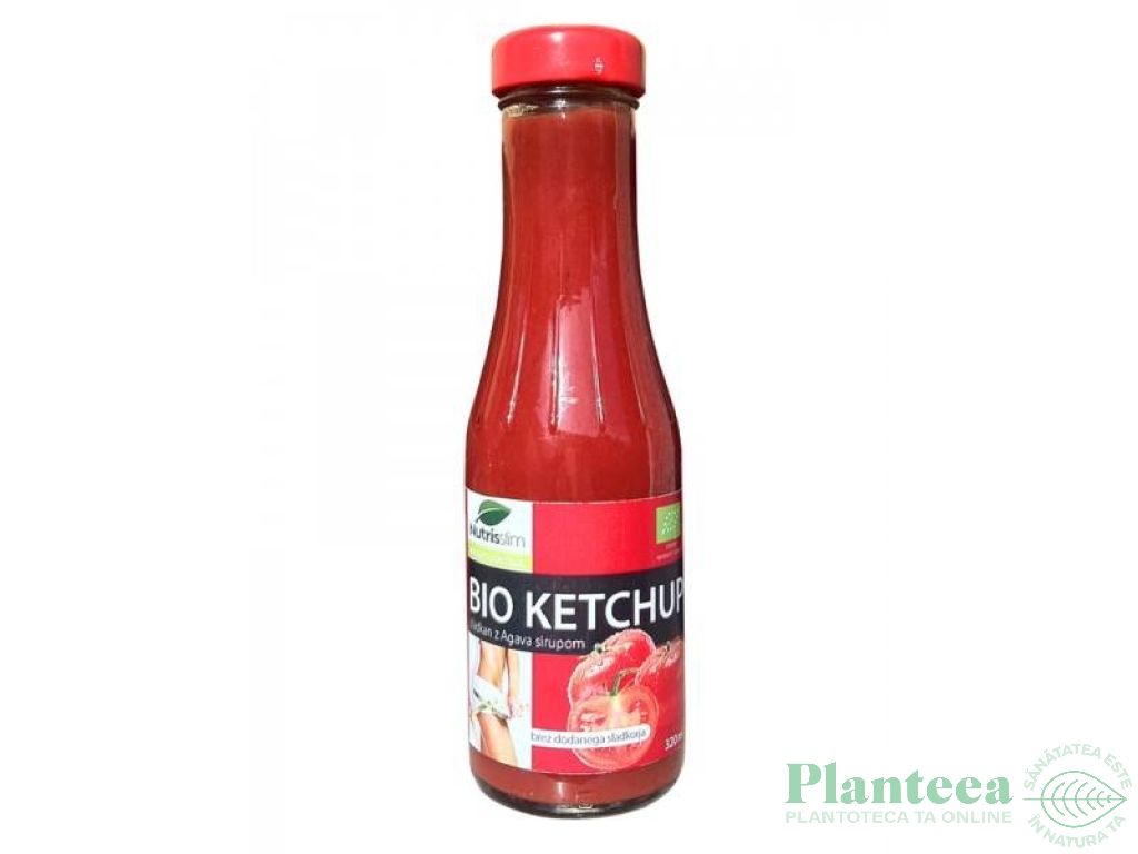 Ketchup indulcit sirop agave eco 320ml - NUTRISSLIM