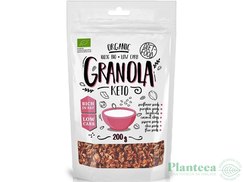 Granola keto clasic bio 200g - DIET FOOD