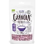 Granola keto coacaze negre bio 200g - DIET FOOD