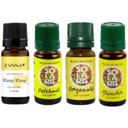 Kit 4uleiuri esentiale Aromele Dragostei Quartet for Love 4x10ml - SEVA PLANT