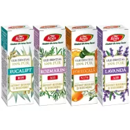 Kit 4 uleiuri esentiale de baza 100% pure 4x10ml - FARES