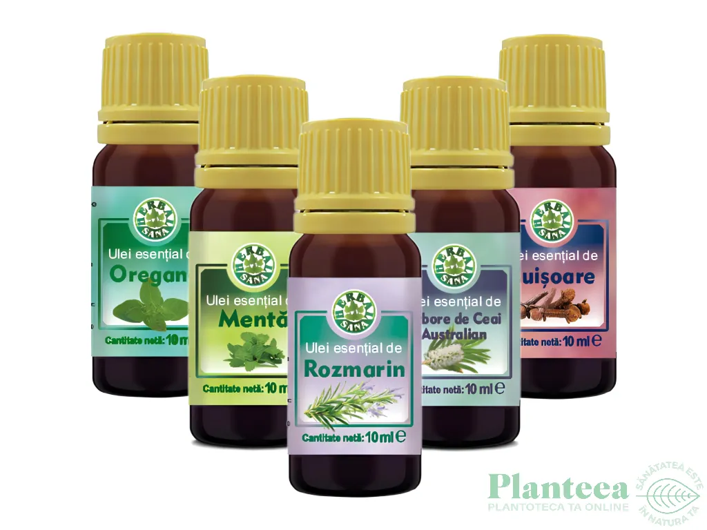 Kit 5 uleiuri esentiale Arome de Top 5x10ml - HERBAL SANA